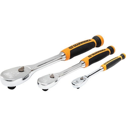 90-Tooth Dual Material Teardrop Ratchet Set Maritime Industrial Rubber