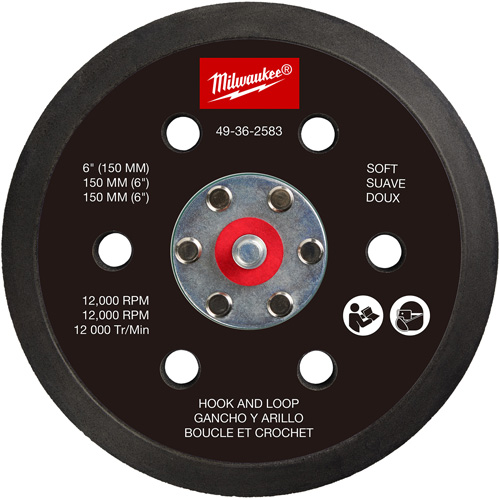 Soft Hook and Loop Sander Backing Pad Maritime Industrial Rubber