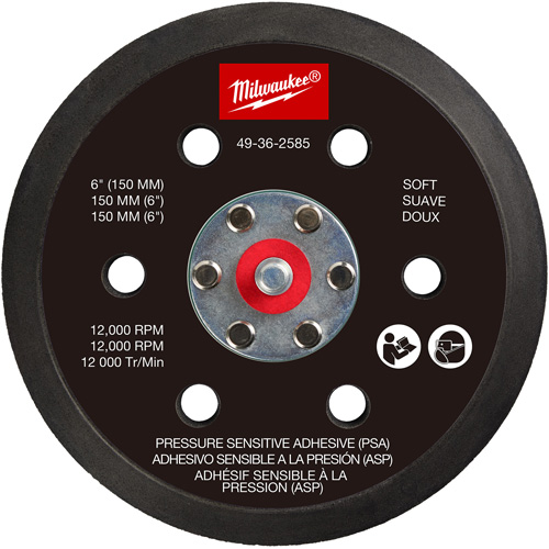 Soft Pressure Sensitive Adhesive Sander Backing Pad Maritime Industrial Rubber