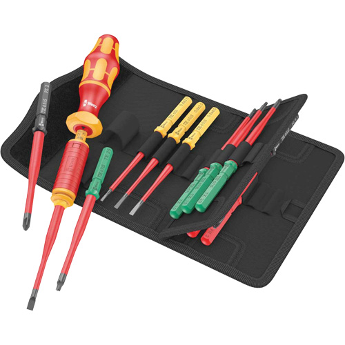 15-Piece Kraftform Kompakt Torque VDE Blade Set, 1000 V Maritime Industrial Rubber