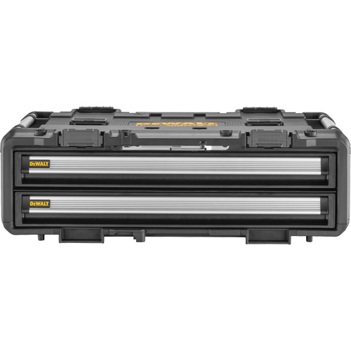 Bloc &agrave; 2 tiroirs TOUGHSYSTEM 2.0 DXL, 30" x 21-13/20" x 10", Noir/Jaune Maritime Industrial Rubber