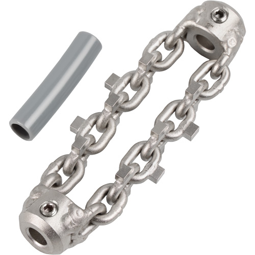 Chaîne de nettoyage de tuyaux de 2" pour c&acirc;ble de serpent &agrave; chaîne de 1/4" Maritime Industrial Rubber