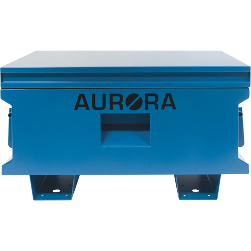 Jobsite Tool Box, 33" x 20-3/10" x 18-3/10", Steel, Blue Maritime Industrial Rubber