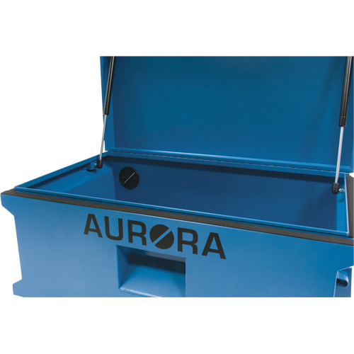 Jobsite Tool Box, 33" x 20-3/10" x 18-3/10", Steel, Blue Maritime Industrial Rubber