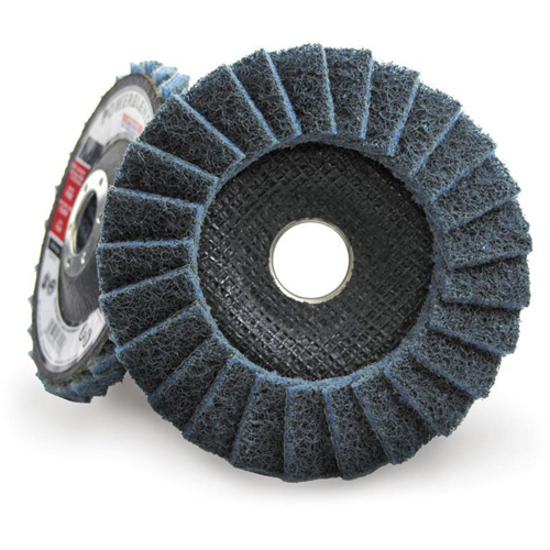 POWERBLEND SCD Surface Conditioning Flap Disc, 4-1/2" x 7/8", Type 29, Fine Grit Maritime Industrial Rubber