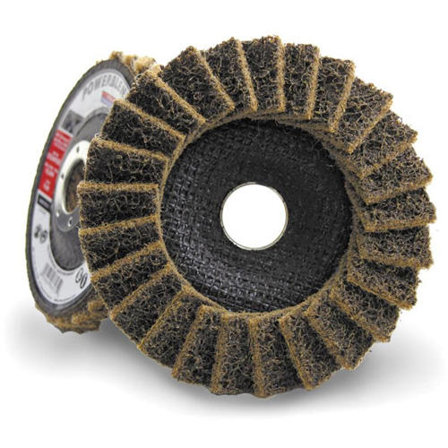 POWERBLEND SCD Surface Conditioning Flap Disc, 4-1/2" x 7/8", Type 29, Coarse Grit Maritime Industrial Rubber