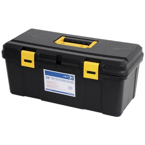 Coffre &agrave; outils portatif en plastique JPTB-22, 22" la x 10-1/4" p x 9-1/2" h, Noir Maritime Industrial Rubber