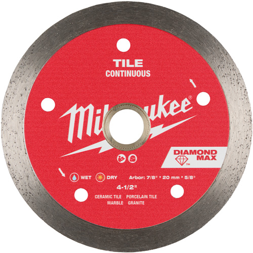 DIAMOND MAX Continuous Tile Diamond Blade Maritime Industrial Rubber