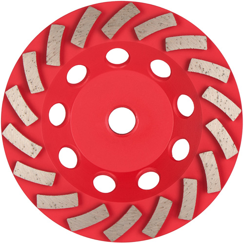 Meule boisseau diamant&eacute;e &agrave; 18 segments Turbo DIAMOND MAX Maritime Industrial Rubber