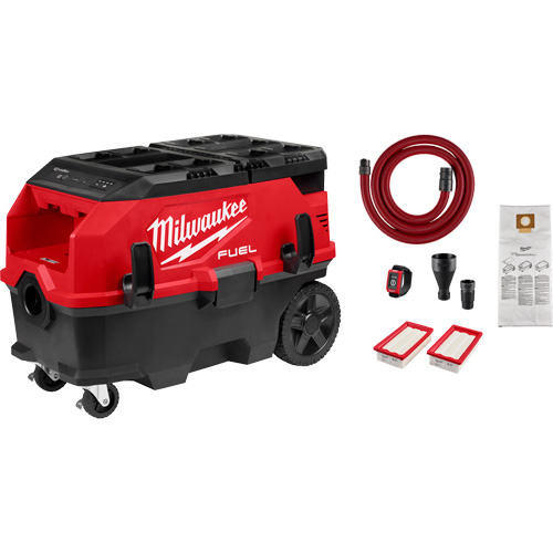 M18 FUEL PACKOUT 9 Gallon Dual-Battery Dust Extractor with VACLINK, 27-3/4" x 16-3/4" x 19" Maritime Industrial Rubber