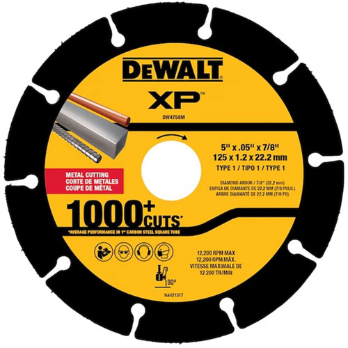 Lame diamant&eacute;e XP pour m&eacute;tal pour meuleuses angulaires Maritime Industrial Rubber