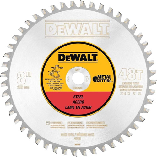 Ferrous Circular Saw Blade, 8", 40 Teeth, Metal Use Maritime Industrial Rubber