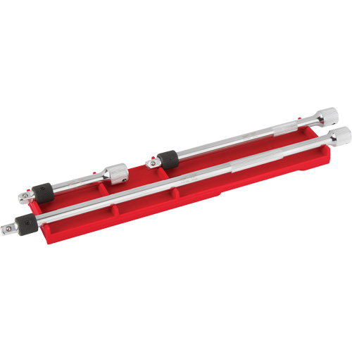 Jeu de rallonges verrouillables, Prise de 1/4", Fini Chrome, 3 M Maritime Industrial Rubber