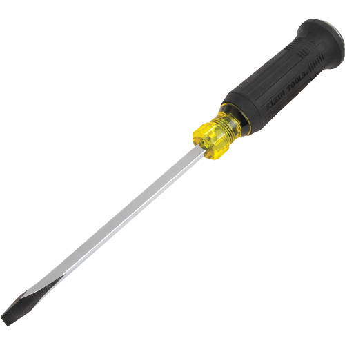 Tournevis de d&eacute;molition avec embout plat &eacute;vas&eacute;, 5/16", 12-2/5" lo, Prise Coussin&eacute;e Maritime Industrial Rubber