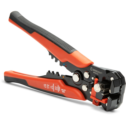 Self-Adjusting Wire Stripper & Cutter, 8" L, 10-24 AWG Maritime Industrial Rubber