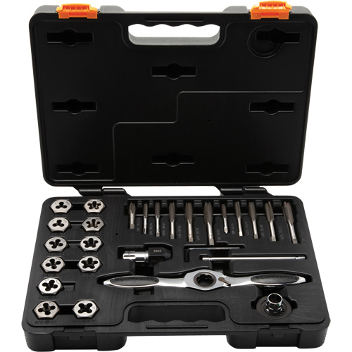 SAE Ratcheting Tap & Die Set, 27 Pieces Maritime Industrial Rubber