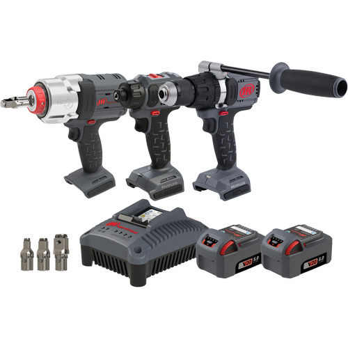 Ensemble de marteau perforateur, tournevis & tournevis &agrave; chocs, Lithium-ion, 20 V Maritime Industrial Rubber