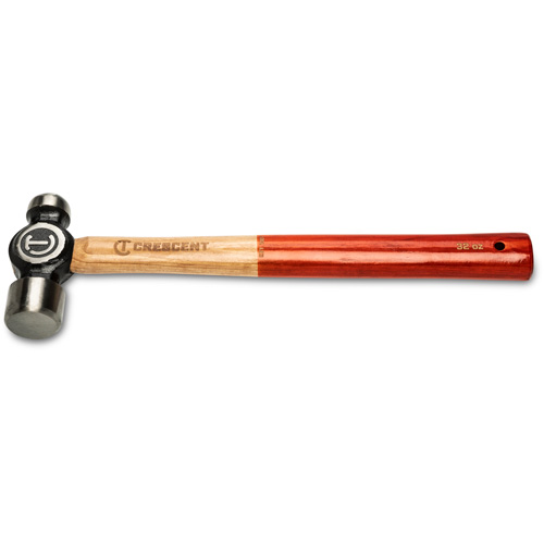 Marteau &agrave; panne ronde, Poids de la t&ecirc;te 32 oz, Face Poli, Prise Bois Maritime Industrial Rubber