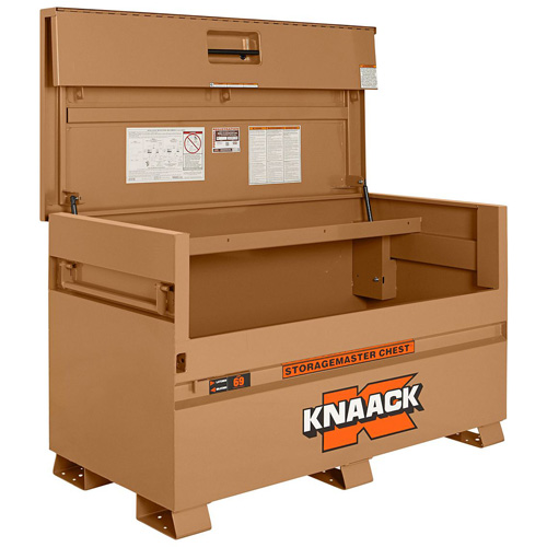 Model 69 Piano Box with Padlock, 60" W x 30" D x 34-1/4" H, Tan Maritime Industrial Rubber