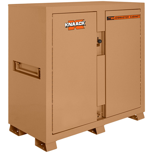 Model 99 Jobsite Cabinet with Double Doors & 2 Padlocks, Steel, 59.4 Cubic Feet, Tan Maritime Industrial Rubber
