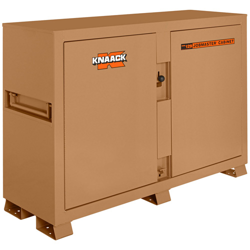 Model 129 Bin Storage Cabinet with Padlock, Steel, 48 Cubic Feet, Tan Maritime Industrial Rubber