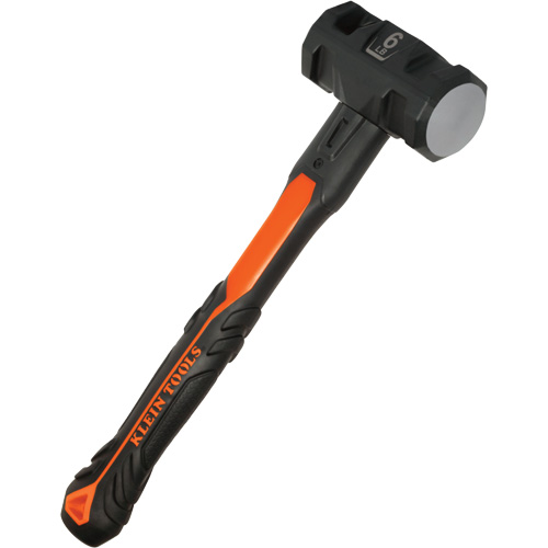 Sledge Hammer, 6 lbs., 16-7/10", Fibreglass Handle Maritime Industrial Rubber