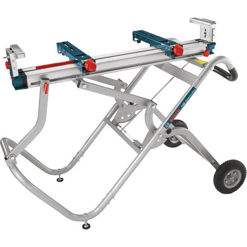 Gravity-Rise Miter Saw Stand with Wheels Maritime Industrial Rubber