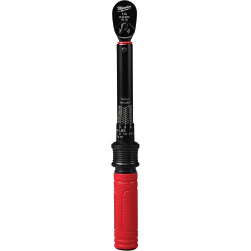 Cl&eacute; dynamom&eacute;trique, &agrave; cliquer, Entraînement 1/4" carr&eacute;, 4,5 - 22,6 Nm/40 - 200 lb-po Maritime Industrial Rubber