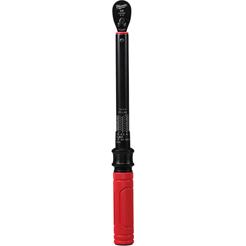 Torque Wrench, Click, 3/8" Square Drive, 20 - 100 in-lbs/27.1 - 135.6 N.m Maritime Industrial Rubber