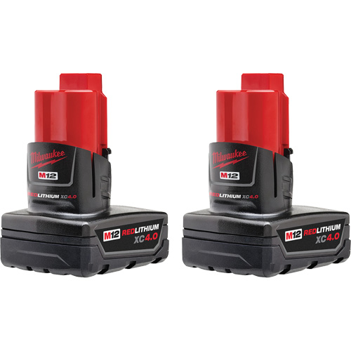 Batteries M12 REDLITHIUM XC 4.0, Lithium-ion, 12 V, 4 Ah Maritime Industrial Rubber