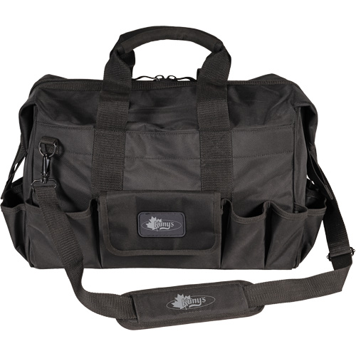 Phantom Collection 18" Contractor's Tool Bag, Ballistic Polyester, 25 Pockets, Black Maritime Industrial Rubber