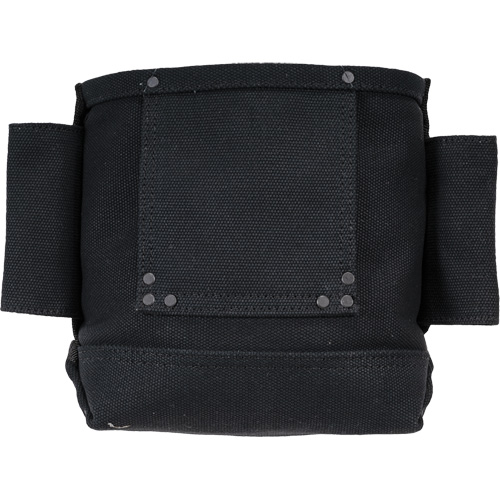 Phantom Collection Nut & Bolt Bag with 2 Sleeves, Canvas, 3 Pockets, Black Maritime Industrial Rubber