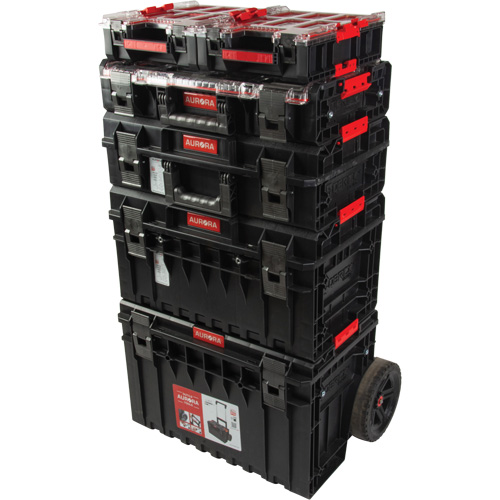 5-Piece Arx&reg; Rolling Toolbox Base Set, 25-1/5" x 19" x 54-3/5", Black Maritime Industrial Rubber