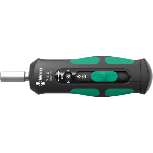 Tournevis dynamom&eacute;trique &agrave; couple s&eacute;curis&eacute; et vitesse rapide Kraftform, Gamme de couple 2 - 6 Nm, 5-4/5" Longueur Maritime Industrial Rubber
