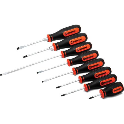 Dual Material Screwdriver Set, 8 Pcs. Maritime Industrial Rubber