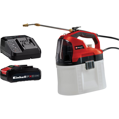 Pulv&eacute;risateur de produits chimiques sans fil 18V avec batterie 2,5 Ah et ensemble de d&eacute;part de chargeur, 253,6 oz (7,5 L) Maritime Industrial Rubber