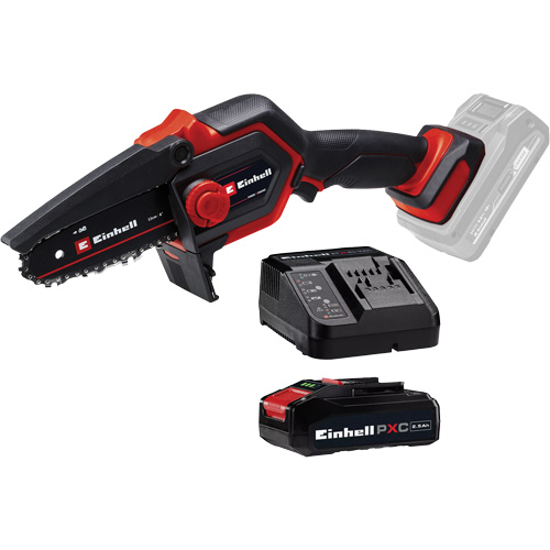 Scie &agrave; chaîne d'&eacute;lagage compacte sans fil avec batterie 2,5 Ah et ensemble de d&eacute;part de chargeur, 6", &agrave; pile, 18 V Maritime Industrial Rubber