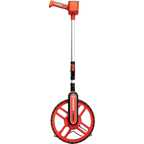 Roue d'arpentage m&eacute;trique, 12"/30,4 cm, Gamme de 9999', D&eacute;cim&egrave;tre/M&egrave;tre Maritime Industrial Rubber