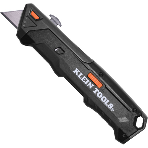 Auto-Loading Retractable Knife with Dual-Sided Blade Magazine, Steel, Plastic Handle Maritime Industrial Rubber
