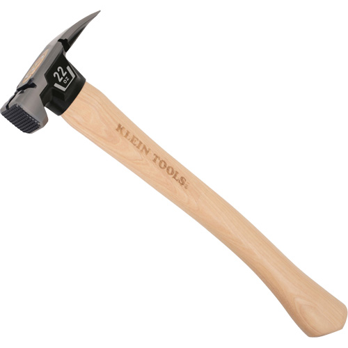 Marteau &agrave; panne fendue droite &agrave; face meul&eacute;e, 22 oz, Prise en Bois, 16-1/10" lo Maritime Industrial Rubber