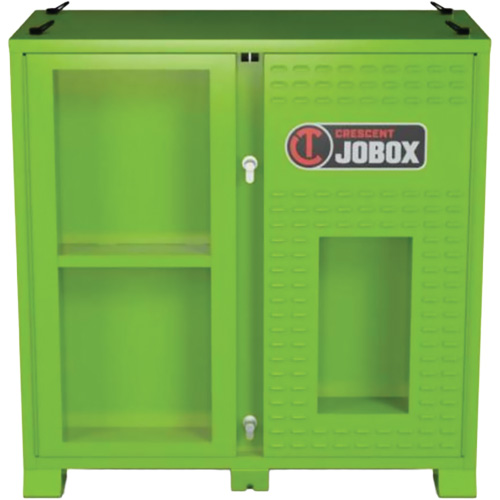 Armoire ventil&eacute;e pour le rangement d'&eacute;PI sur place, Acier, Vert lime haute visibilit&eacute; Maritime Industrial Rubber