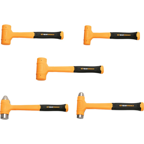 Dead Blow Hammer Set, 5 Pieces Maritime Industrial Rubber