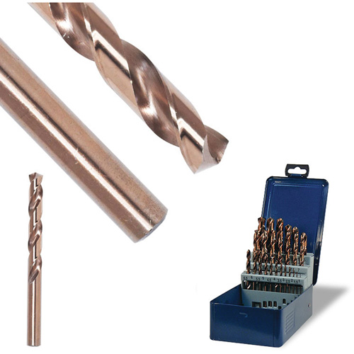 SST+ Jobbers Wire Gauge Drill Bit, High Speed Steel, #1, 3-11/16" L, 2-1/4" Flute, 135° Point Angle Maritime Industrial Rubber