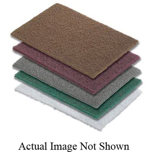 BLENDEX Hand Pads, Aluminum Oxide, 6" x 9", Medium Grit Maritime Industrial Rubber