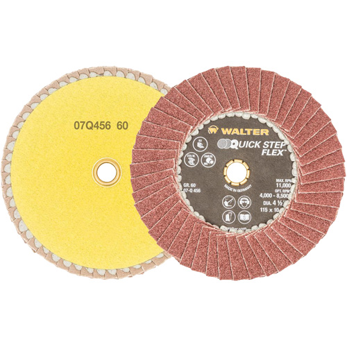 Disc Blender, 4-1/2" x Type 29, 60 Grit, Aluminum Oxide Maritime Industrial Rubber