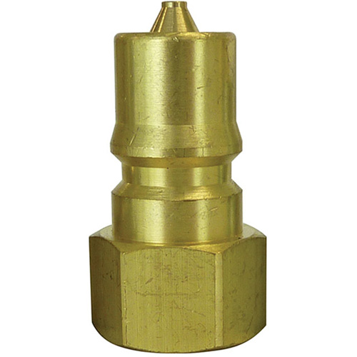 Bouchon pour raccord hydraulique rapide, 3/4" dia., Laiton Maritime Industrial Rubber