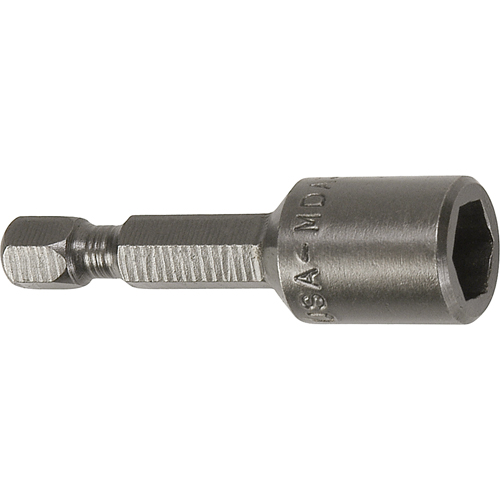 Tourne-&eacute;crou pour vis m&eacute;trique de feuille m&eacute;tallique, Embout 8 mm, Prise 1/4", 44,5 mm lo, Magn&eacute;tique Maritime Industrial Rubber