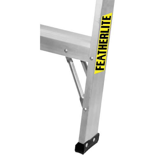 Industrial-Duty Sawhorse, 2' H x 31.9375" W x 23.50" D, 300 lbs. Capacity, Aluminum Maritime Industrial Rubber