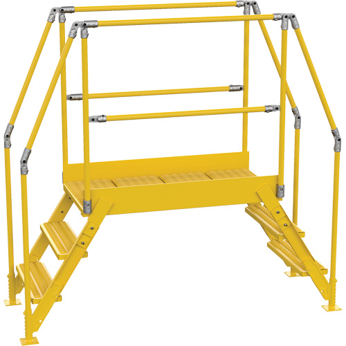 &eacute;chelles de liaison, 78-1/2" Port&eacute;e hors tout, 30" ha x 48" p, 24" Largeur de la marche Maritime Industrial Rubber