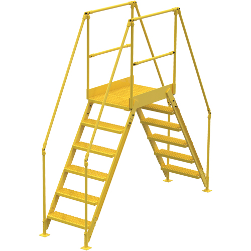 &eacute;chelles de liaison, 104" Port&eacute;e hors tout, 60" ha x 36" p, 24" Largeur de la marche Maritime Industrial Rubber